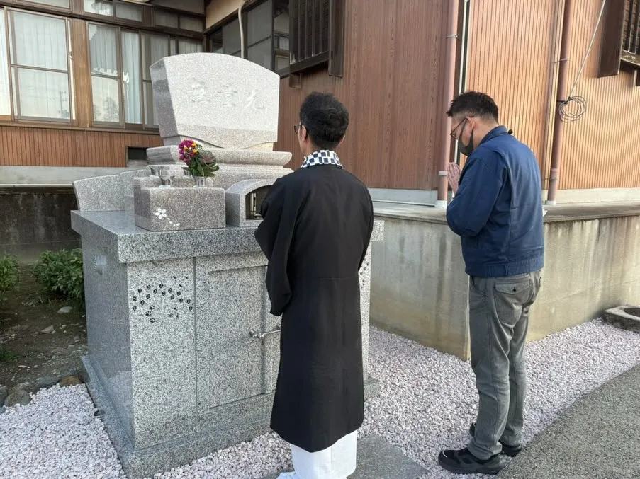 ペットの遺骨を協力寺院に埋葬いたしました（12月）一宮市【瑞...