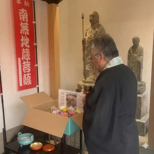 中川区の寺院様にてペット葬儀を執り行いました。