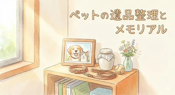 【ペットの遺品整理】いつから始める?捨てられない時の心の整理と残し方